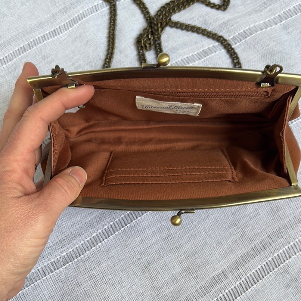 Universal Thread Tan Clutch with Chain Strap. - Picture 6 of 13